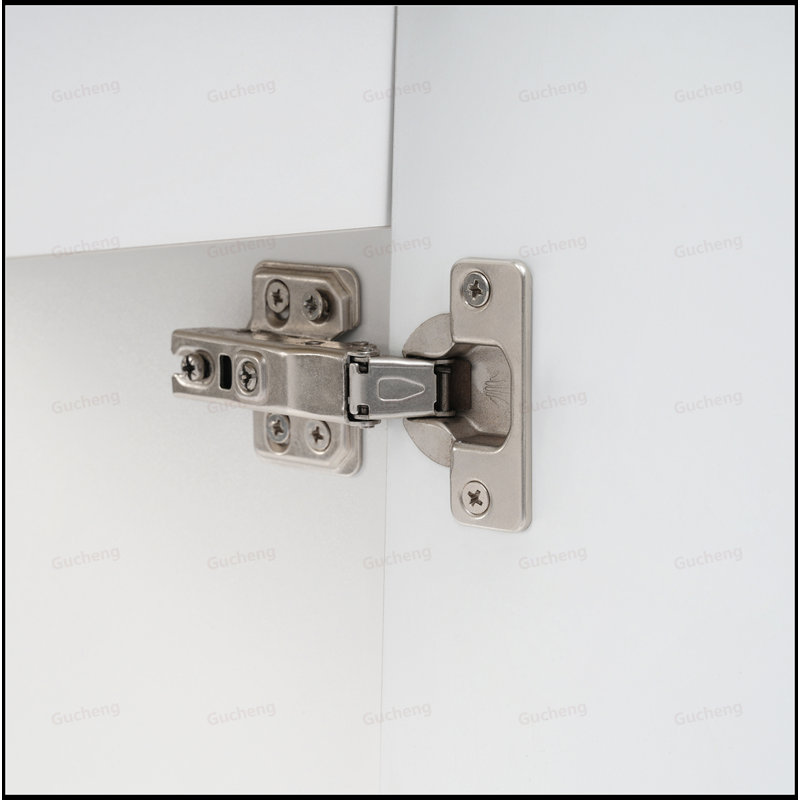 Petit meuble-lavabo 18,6 po avec tablette à deux niveaux pour lavabo, Blanc