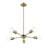 5 - Light Steel Dimmable Sputnik Sphere Chandelier-967752408