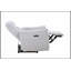 Fauteuil inclinable électrique en chenille gris Eastre avec ports USB et ports de type C pour un confort et une commodité modernes