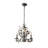 Contemporary Dark Bronze Leaf Chandelier Elegant Interior Lighting With Crystal Accents For Dining Room Living Room-837273634