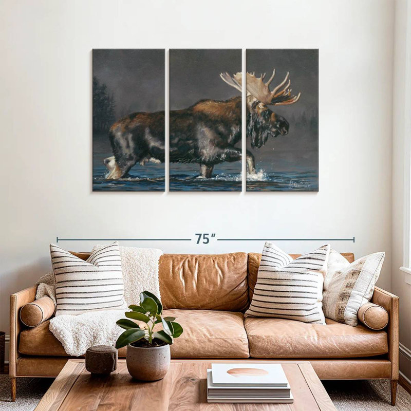 Brampt Crossing The Lake, 36" H x 57" W