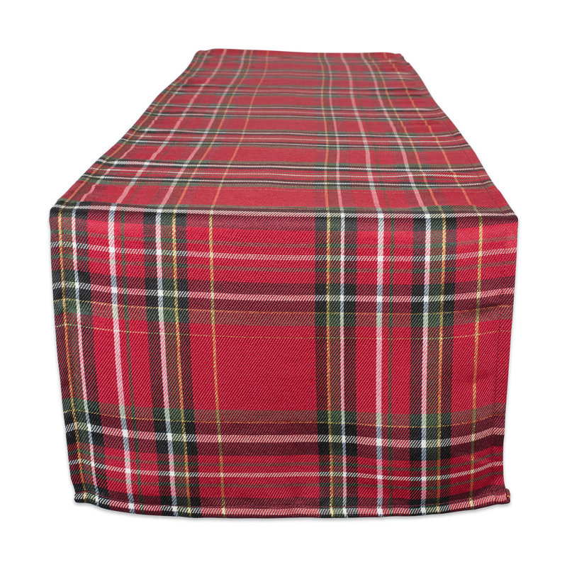 Trotwood Plaid Table Runner, 108" L x 14" W