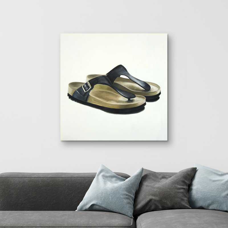 Sandals - 32"x32" art on canvas