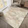 Sarah  Modern Abstract Machine Washable Area Rug With Non-Slip Backing