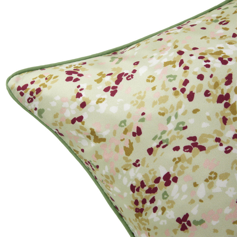 Gaura Decorative Pillow, Green/Red/Yellow Floral