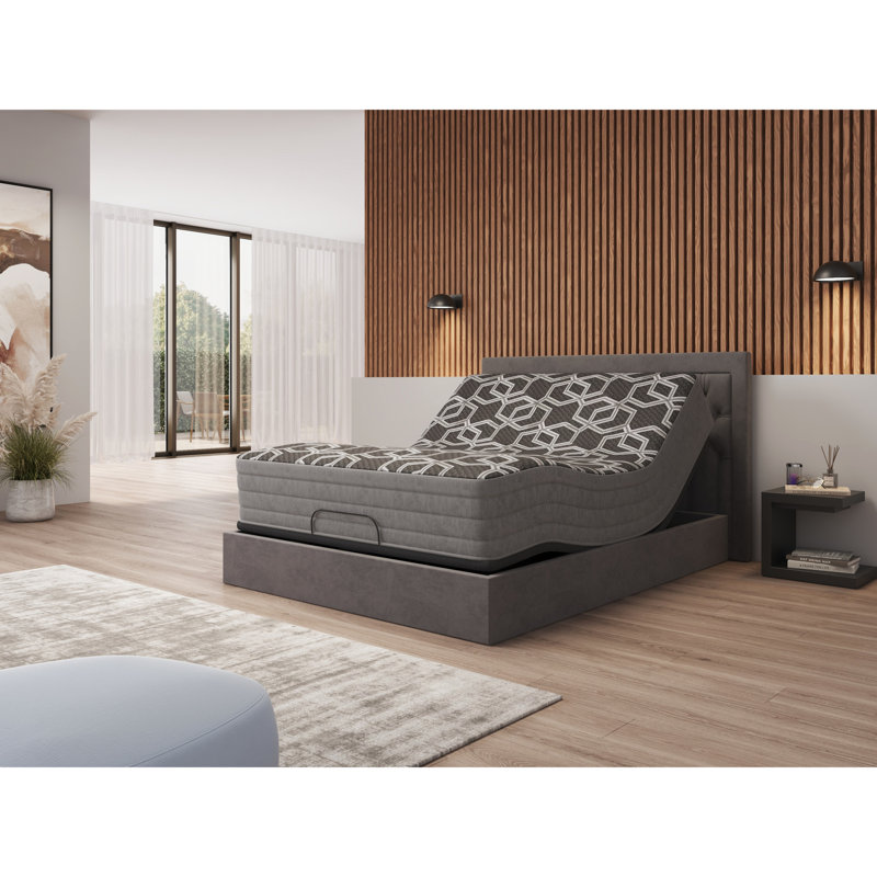 Matelas pour grand lit de 12 po, mousse à plateau lisse pour un sommeil de détente moyen, nuits glacières en couche de glace, 2 po avec gel de cuivre, argent et graphite