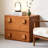 1pc, Antique-style Bedside Cabinet, Carmen Cabinet, Solid Wood, Suitable For Bedrooms, Home Use, Living Room Storage, Tv Side Compartment.-1284990012