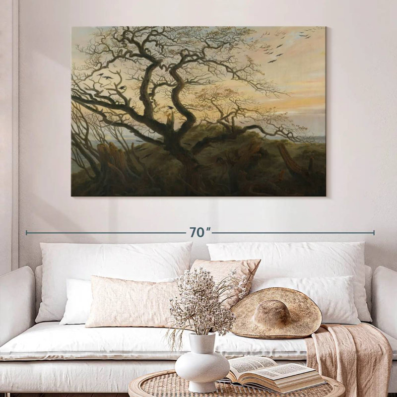 Harnek, arbre des corbeaux, H 34 po x l 51 po