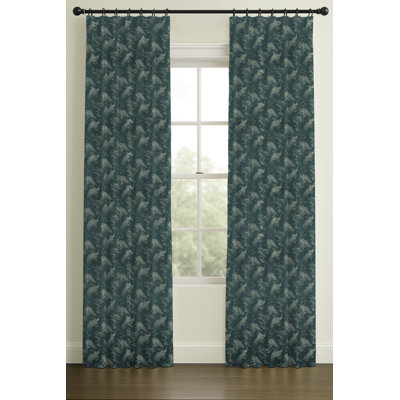 Jacquard 120 po avec doublure occultante 120 po Morris Sapphire