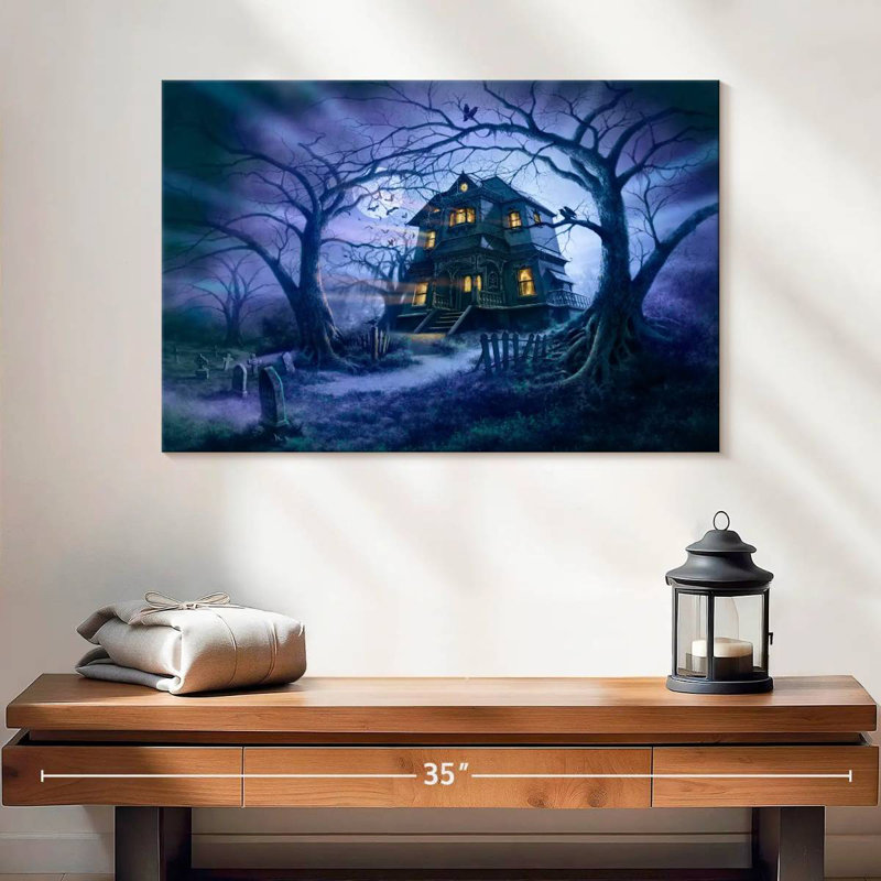 Kelan Haunted House II, 16" H x 24" W
