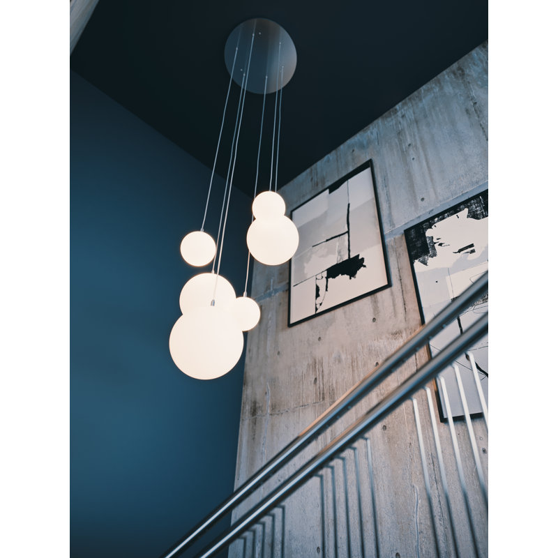 Luminaire suspendu hexagonal Altia, Nickel satiné