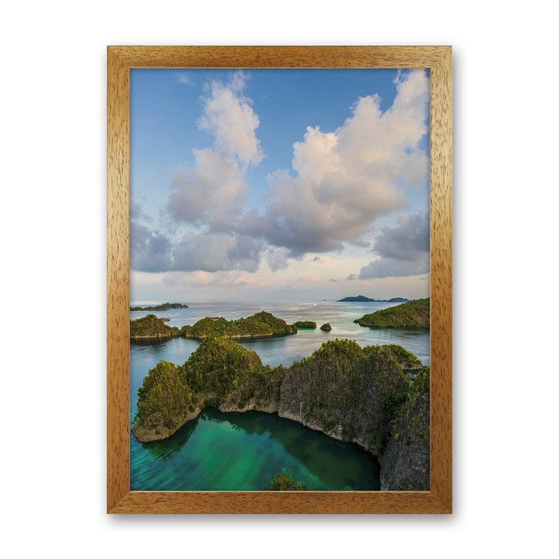 Piaynemo 1 Piece Wall Art on Canvas, 34cm H x 25cm W x 3cm D, Brown Framed