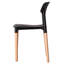 Chaise de salle à manger moderne en plastique à dossier ouvert avec pieds en bois de hêtre-1485158534-1563500034