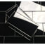 Carrelage mural décoratif de cuisine et de salle de bain de style miroir en verre de qualité diamant 3 po x 6 po Reflections