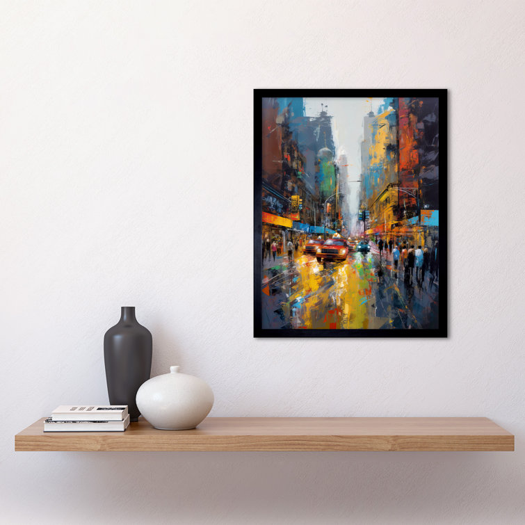 17 Stories Inloes New York City Street Taxi Traffic Modern Cityscape ...