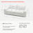 81.1" Modular Loveseat Sofa, Deep Seat Comfy Cloud Couch, White Couches for Living Room