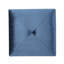 Velours bleu foncé avec rembourrage moelleux et garniture de coussin moelleux cloutée