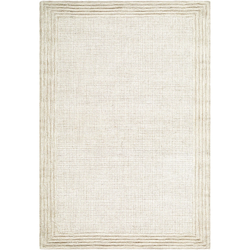 Tapis d'intérieur fait à la main Fegley, Rectangulaire 8 pi x 10 pi