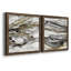 Marbré or I - ensemble de 2 peintures sur toile encadrées-457518273-457518274