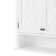 Lund Coventry Over Toilet Open Shelving Unit with Left and Right Side Shelves, Wall Mounted Cabinet with Two Doors and Open Shelf