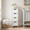 Armoire de salle de bain autoportante Gassett l 11,81 po x H 32,28 po x P 11,81 po