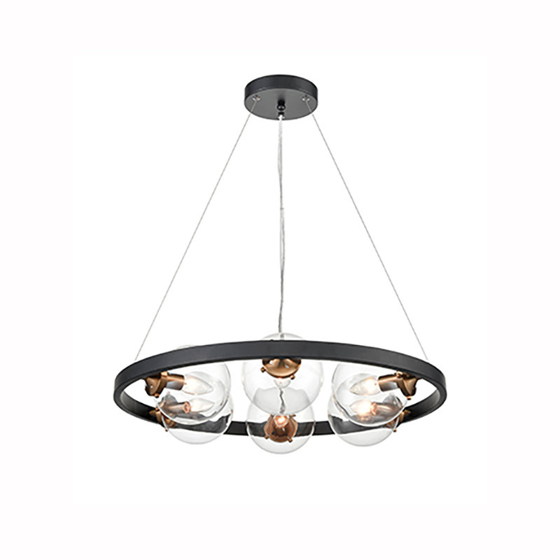 Leavenworth 6 - Light Waggon Wheel Chandelier