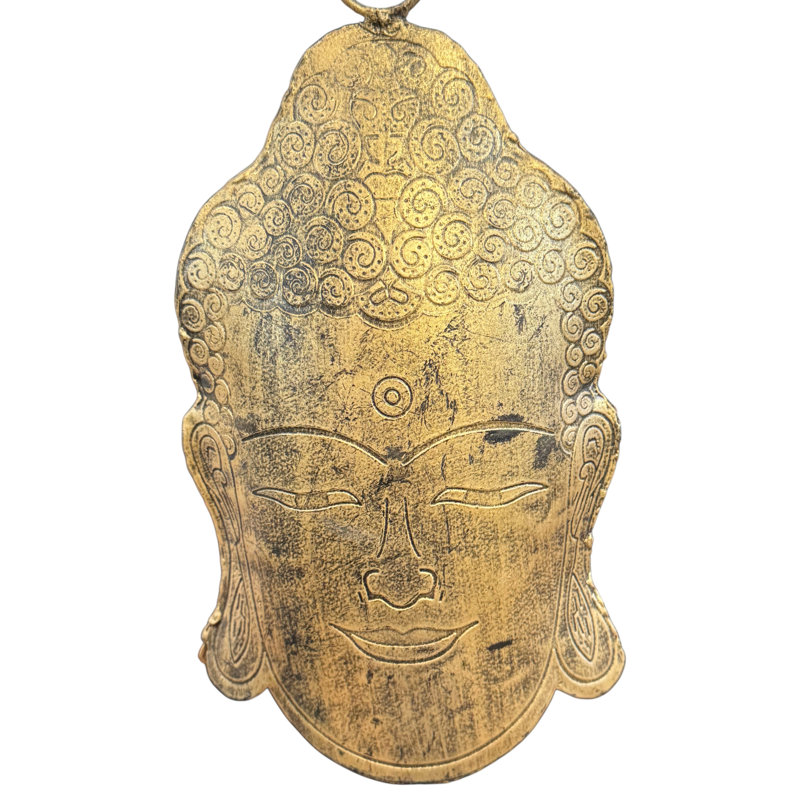 Cloche de Bouddha en or bruni