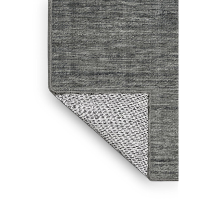 Tapis brun uni lavable à la machine, Rond 6 pi