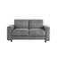 4 modulaires en velours côtelé gris, style minimaliste moderne, tissu doux, structure, pour 2 sièges à la maison, salon approprié