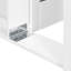 Grand lit de jour avec bureau amovible, tiroirs de rangement et table d'appoint hydraulique-395202475-395202477