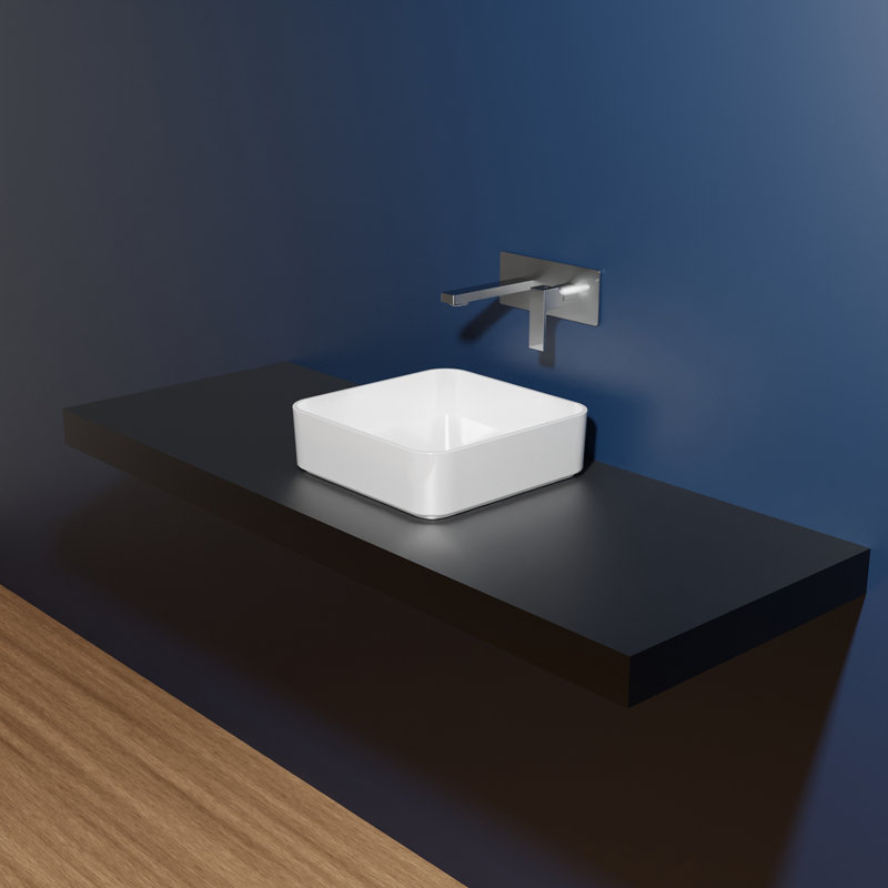 Mood 15.7'' L Bathroom Sink, Glossy White
