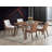 Ginny Walnut Finish Dining Table
