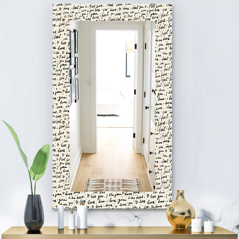 Miroir mural Space Coastal, 23,6 po x 23,6 po, Conception géométrique VI