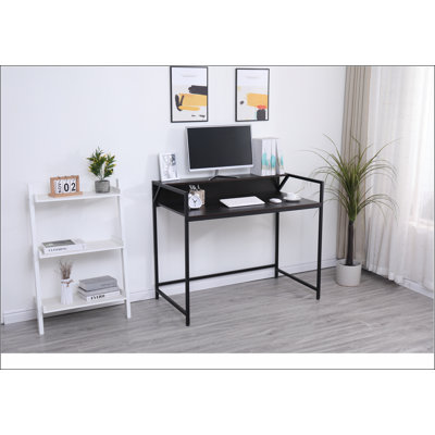 Black Console Table Narrow Modern Entryway Table Small Behind Couch Table Skinny Sofa Table Hallway Table for Living Room Foyer Bedroom Corridor Office