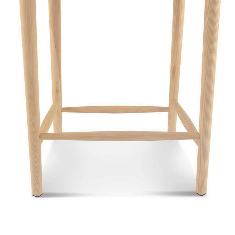 Tabouret de comptoir Wishbone frêne naturel, Bois naturel