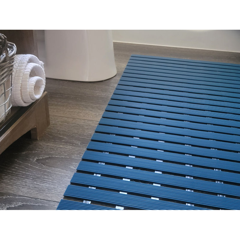 Tapis de sol en vinyle VinTread, Bleu, l 2 pi x L 4 pi