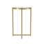 Leverette Glass Top Cross Legs End Table-35615125