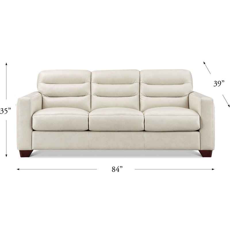 Erath Top Grain Leather Sofa Couch