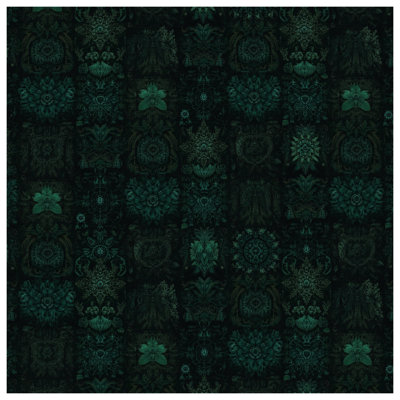 Intricate Floral Motif Wall Tapestry - Floral Wall Decor