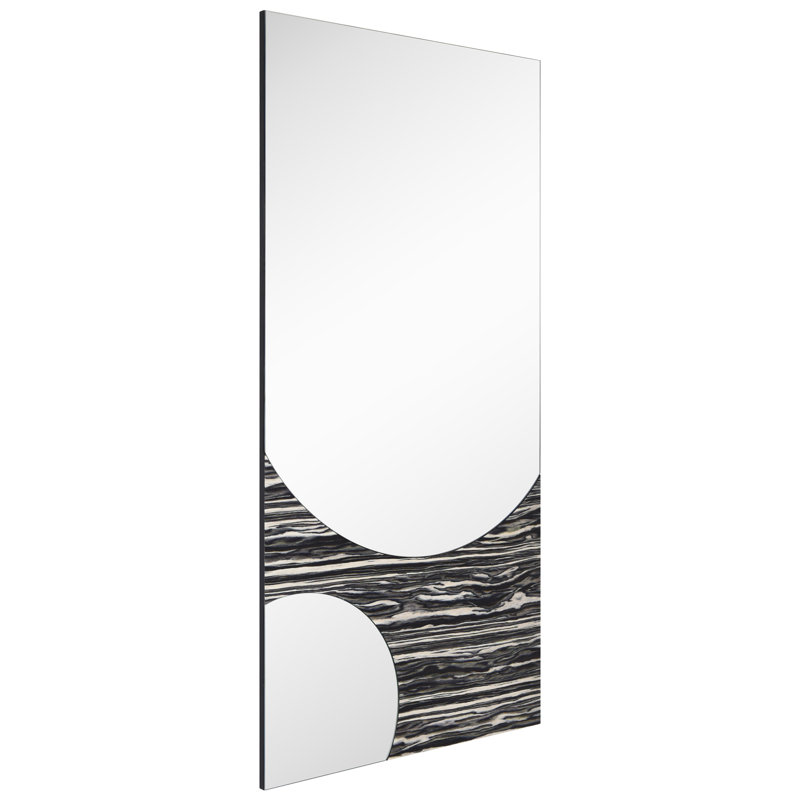 Eclipse Harmony 57" x 28" Rectangular Frameless Vanity Mirror with Exotica Stained Veneer