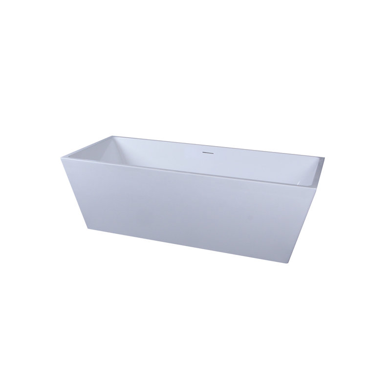 Turner 72'' x 31'' Soaking Acrylic Bathtub, White