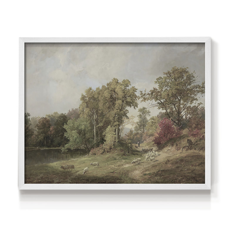 Paysages rétro-CCLXIX - reproduction encadrée, H 8 po x l 10 po, Blanc