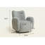 Chaise pivotante 360 ° avec tissu chenille-421561058