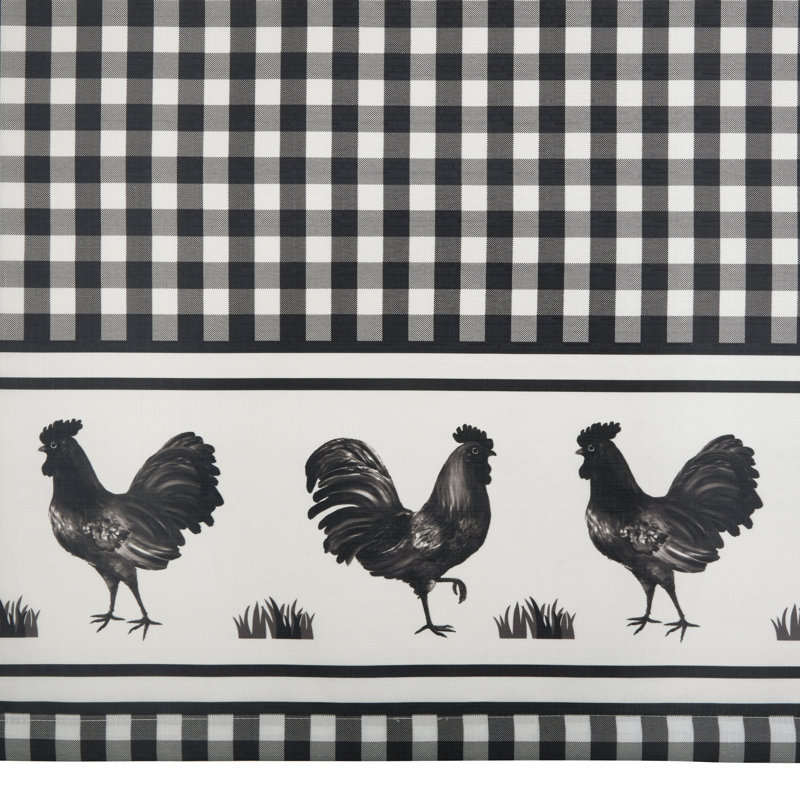 Rideau de cuisine Harville, Noir, L 58 po x L 14 po