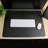 Desktex Black Vinyl Rectangular Desk Pad - 19" x 24"-101056590