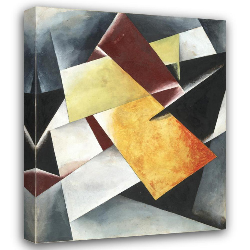 «Painterly Architectonic» par Lyubov Popova - Art mural sur toile tendue avec châssis, H 24 po x l 17 po