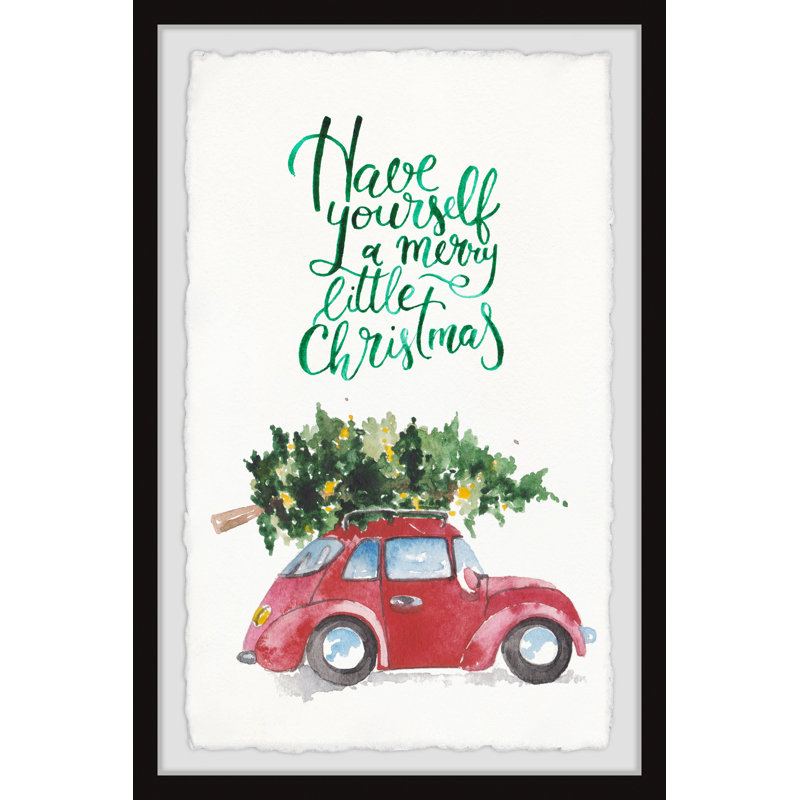 A Merry Little Christmas - Single Picture Frame Print, 91cm H x 61cm W x 3.81cm D