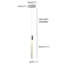 Luminaire suspendu en cristal pour îlot de cuisine 1 lumière Solem-1648104445
