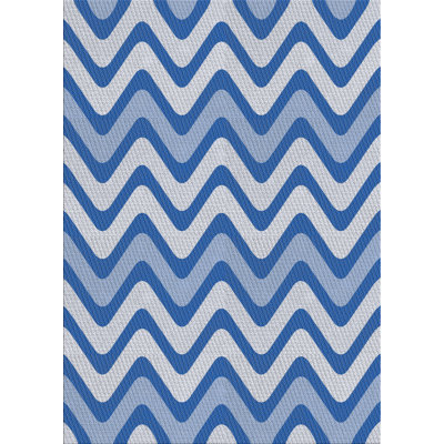 Tapis de la surface bleue en laine touffeté à la main Easterwood