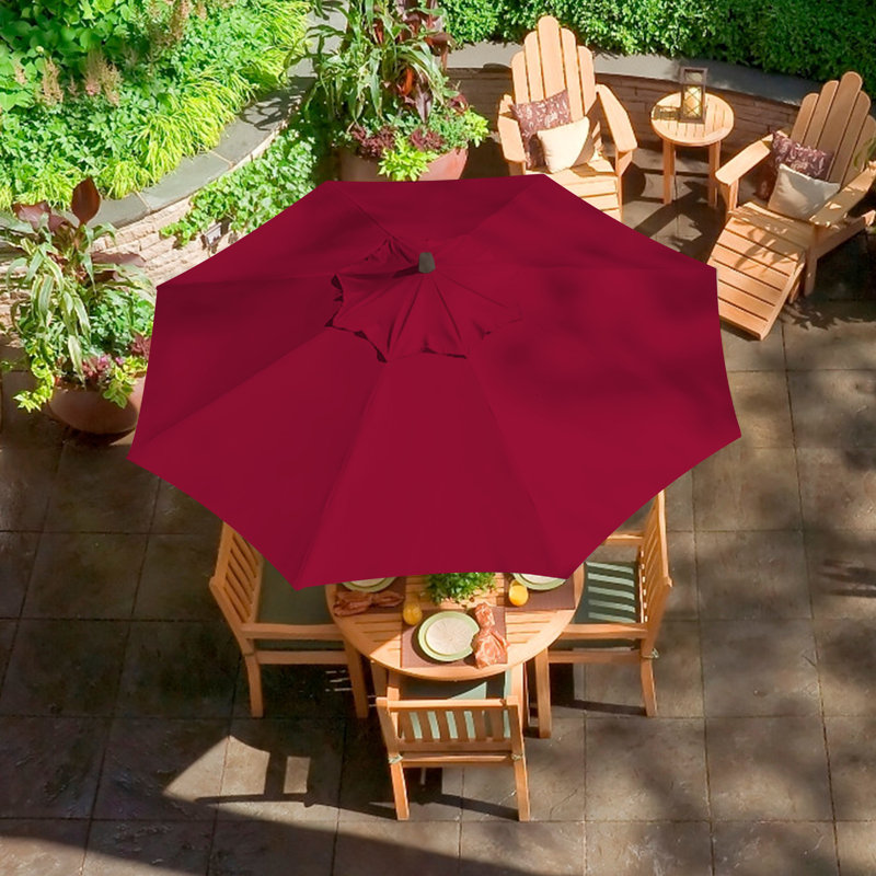 Burgundy Fabric Replacement Canopy for 9ft Patio Umbrella